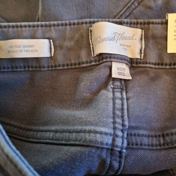 Universal Threads New Distressed high rise skinny jeans, sz 27 waist (Size 4) - Picture 4 of 7